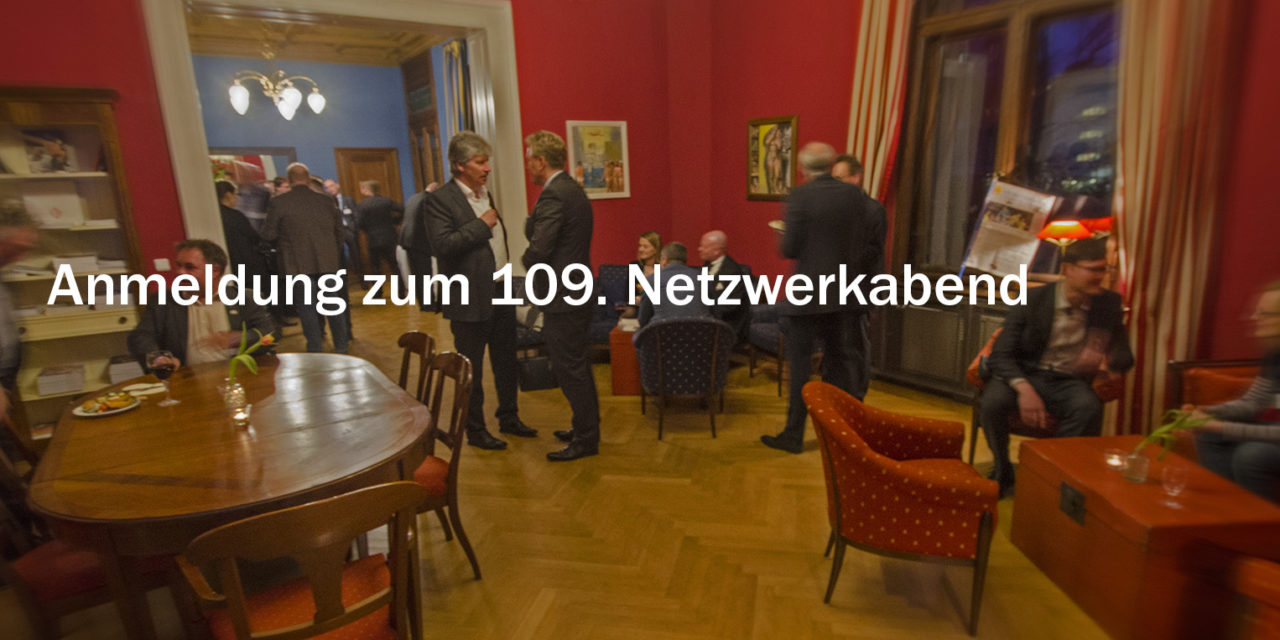 Anmeldung 109. Netzwerkabend